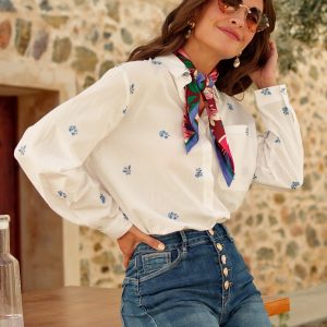 CHEMISE BRODERIE FLEUR – Image 4