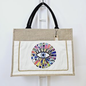 SAC BEIGE ŒIL – Image 1