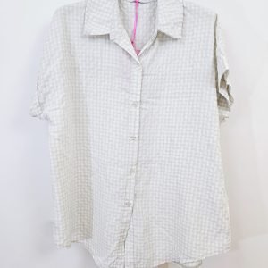 CHEMISE CARREAUX VICHY BEIGE – Image 1