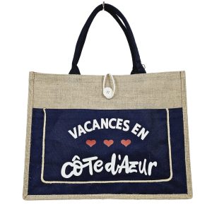 SAC VACANCES EN COTE D’AZUR BLEU MARINE – Image 1