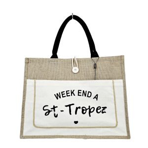 SAC WEEKEND A ST TROPEZ BLANC – Image 1