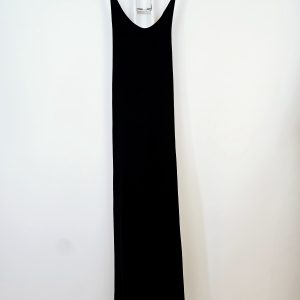 ROBE LONGUE DOS CROISÉ NOIR – Image 1