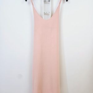 ROBE COURTE DOS CROISÉ ROSE POUDRÉ – Image 1