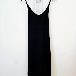 ROBE COURTE DOS CROISÉ NOIR – Image 1