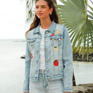 Veste jeans broderie – Image 3