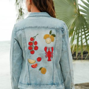 Veste jeans broderie – Image 5