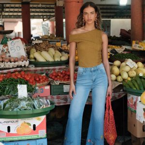 Pantalon Wide Leg&Large broderie H5010 – Image 3