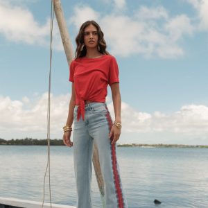 Pantalon Wide Leg&Large broderie H5003 – Image 4