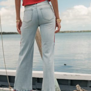 Pantalon Wide Leg&Large broderie H5003 – Image 5