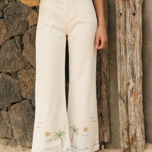 Pantalon Wide Leg&Large blanc H5032 – Image 6