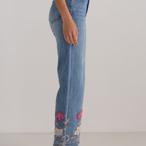 Pantalon Wide Leg&Large broderie H4563 – Image 4