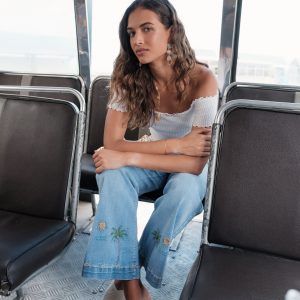 Pantalon Wide LEG & large jeans H5032 – Image 3